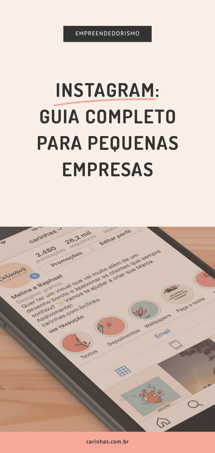 Instagram: Guia Completo para pequenas empresas - carinhas.com.br