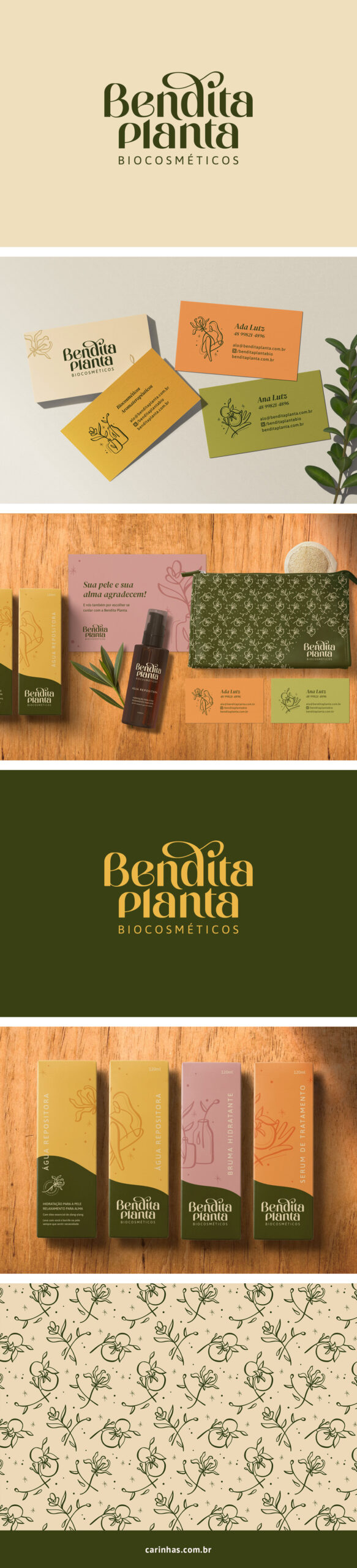 Bendita Chama - Projeto de Marca Apaixonante para empresa de cosméticos naturais