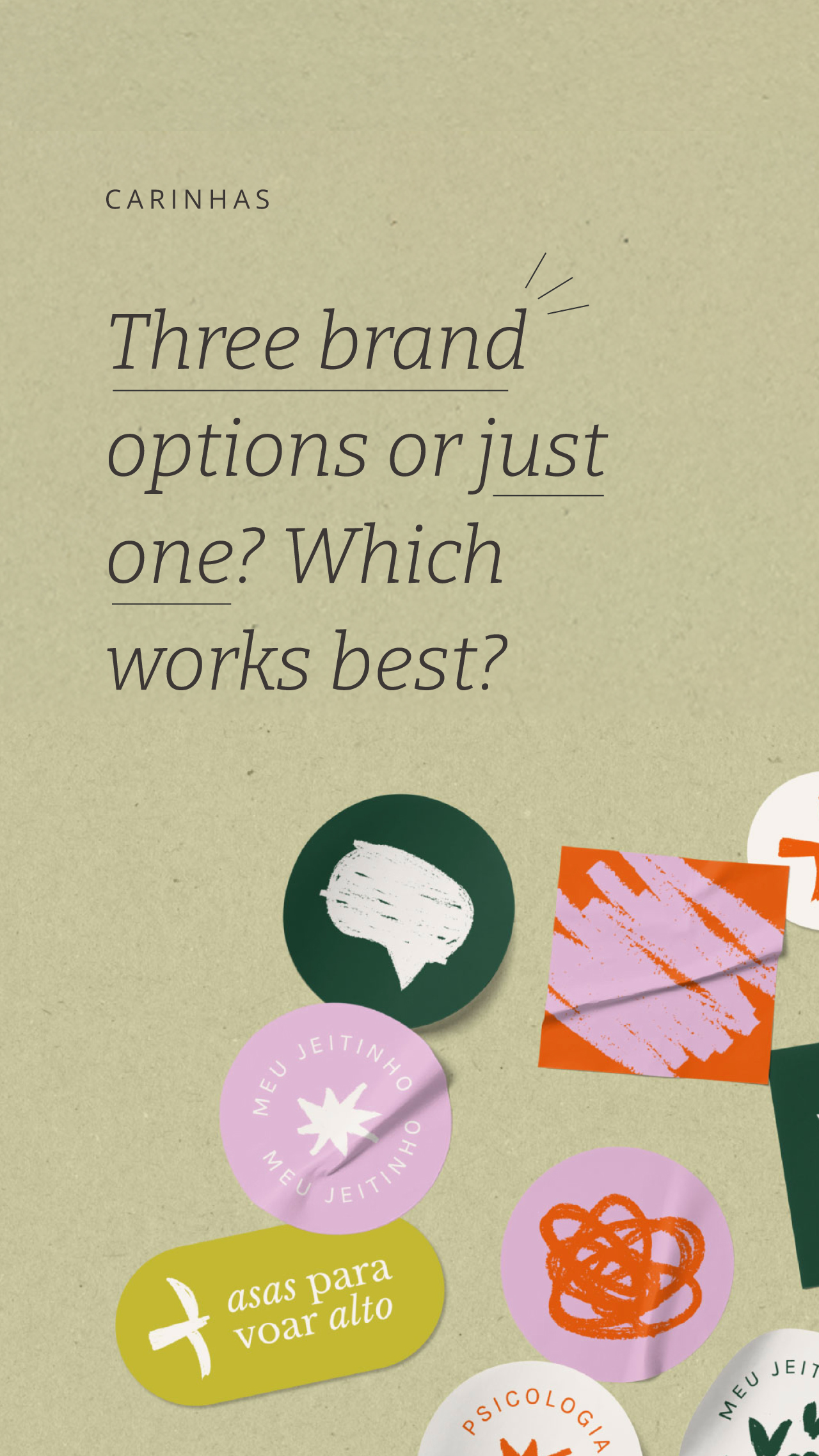 Why We present a Single Brand Concept (Not Three Versions)